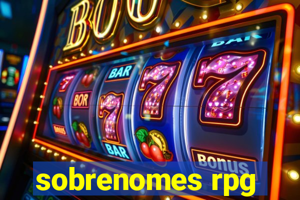 sobrenomes rpg